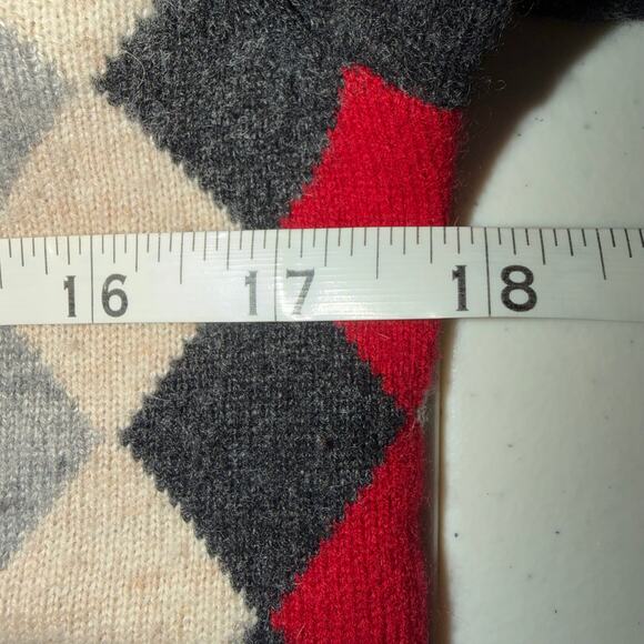 Brooks Brothers 100% Cashmere Womens Size Small Short Sleeve Argyle Sweater - Picture 6 of 7